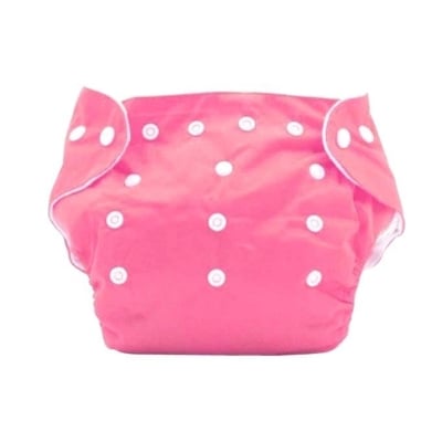 Picture of Washable Reusable Baby Clothes Diapers - (3kg to 15kg) - (1 Pieces With Diapers, 1 Diaper Nappies) - china (Pink,Not Specified)