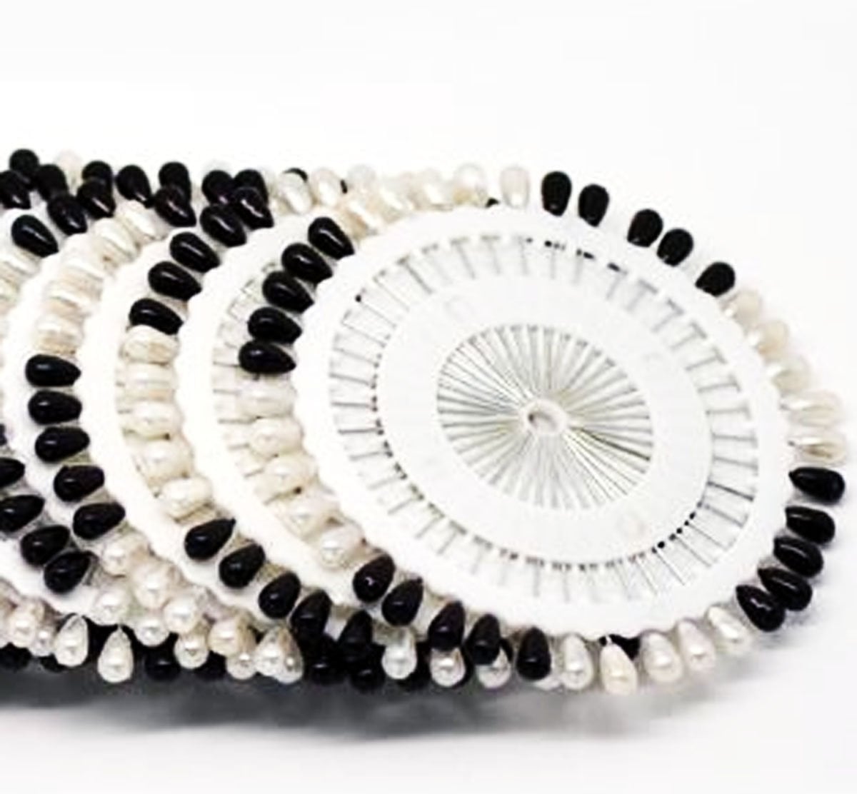Picture of Black and White Hijab Pin/Brooches for Women 40 Pieces (Multicolor)