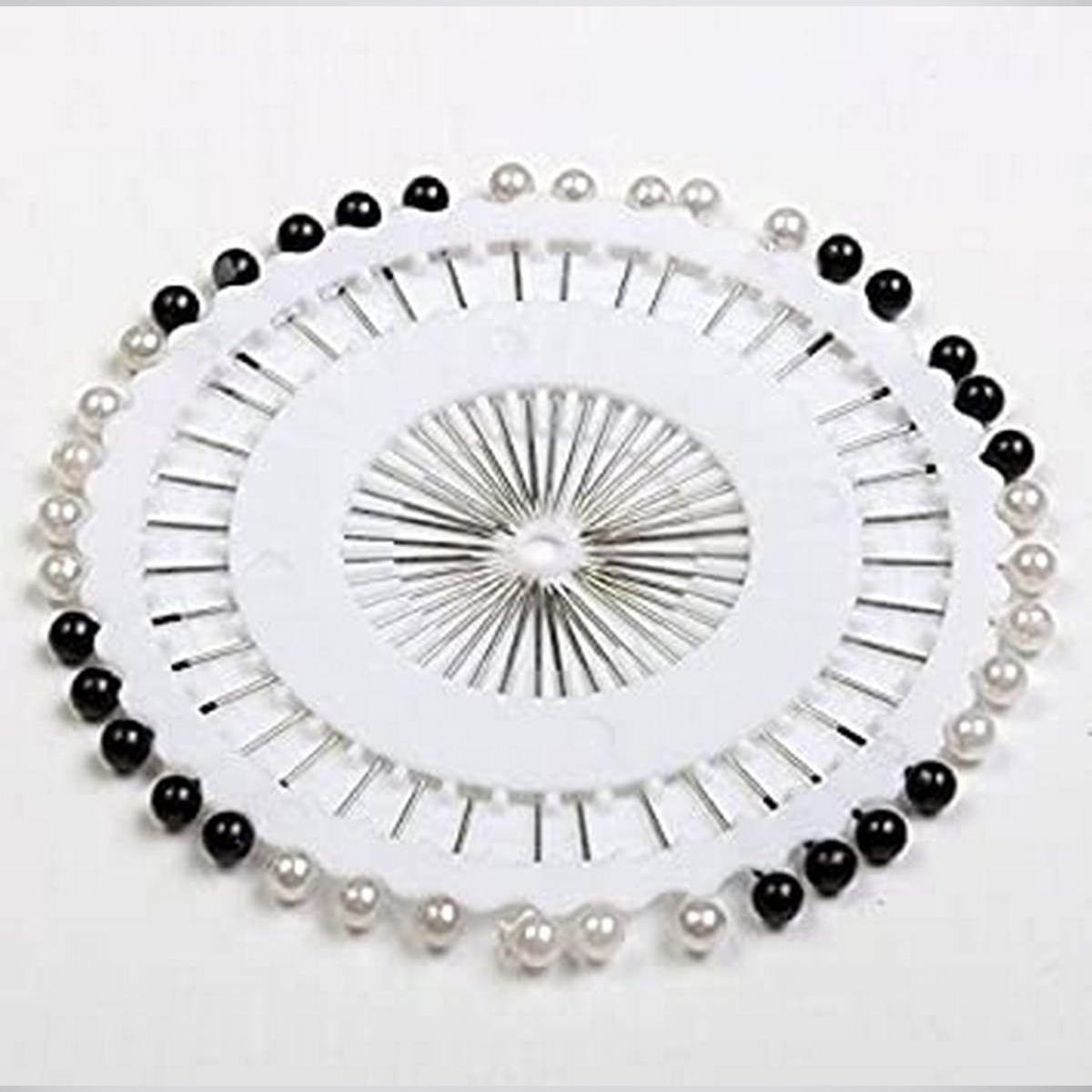 Picture of Black and White Hijab Pin/Brooches for Women 40 Pieces (Multicolor)