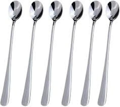 Picture of Stainless Steel Long Tea Spoon 7.5 inch (6 Pis Set) (Silver)