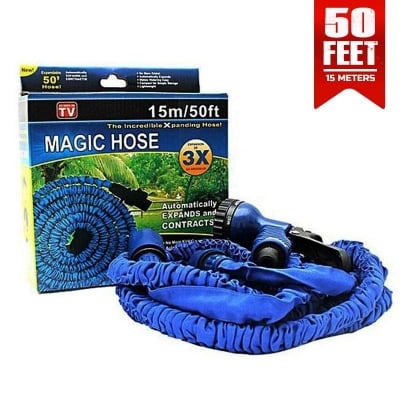 Picture of Magic Hose Pipe for Bike/Motorcycle, Car Wash, Garden 50 Feet/15 Meter Super Strong Garden Hose (Multicolor)