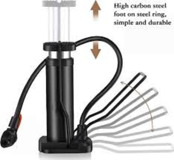 Picture of Cycling Bike Air Pump Bicycle Ball Foot Inflator with Pressure Gauge 120psi Hot 