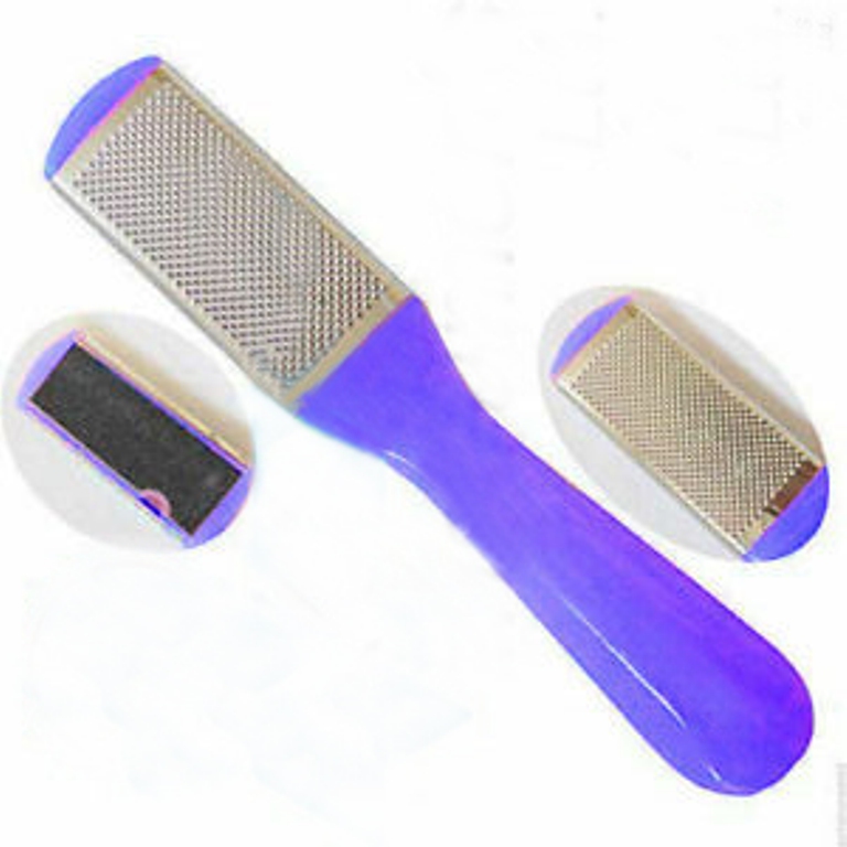 Picture of Foot File Rasp Sharpener Double Sided File Dead Skin Callus Remover Pedicure Tool new (Multicolor,Foot)