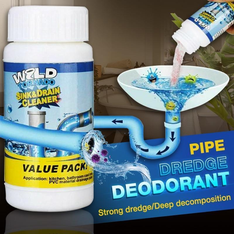 Picture of Pipe Dredge Deodorant Garbage Cleaner Household - Chemical Sewer Sewer Cleaner and Sewage Clogging Unblocker 