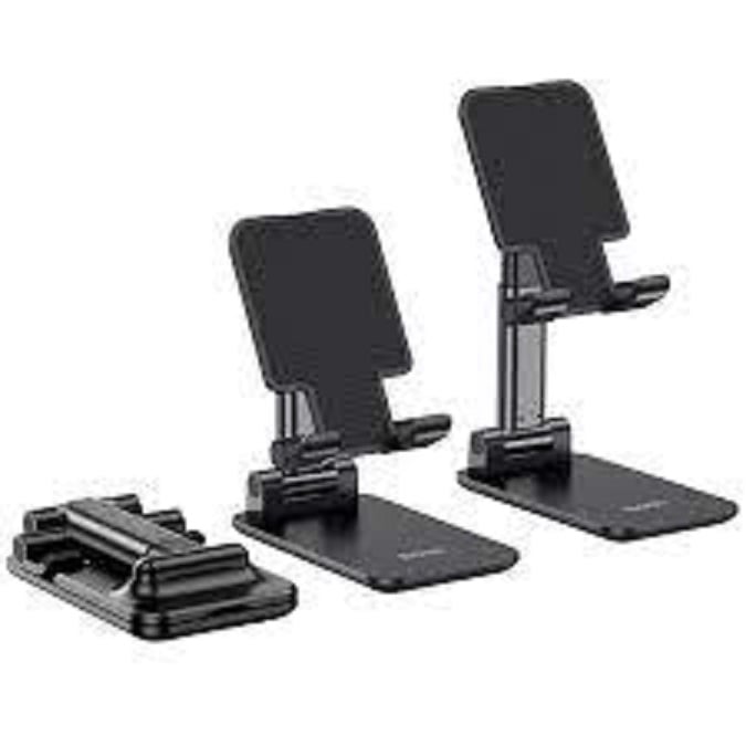 Picture of T1 Universal Ergonomic Collapsible Adjustable Desktop Tablet Mobile Phone Holder Foldable Extend Cell Phone Support Desk Mount Table Stand Smart Phone Bracket (Multicolor)