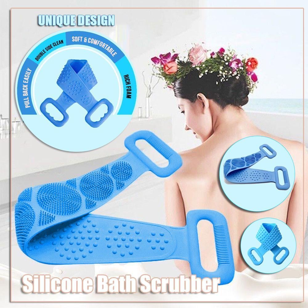 Picture of Silicone Bath Body Brush, Shower Massager/Exfoliating Back Scrubber for Shower/Back Scratchier/Body Skin Scrubber Deep Clean (Multicolor)
