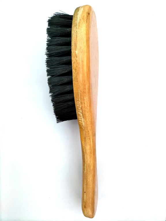Picture of Coat Blazer Brush/ Duster for Office & Home Use, Wooden handle & Soft Black Hair Fluff (Black)