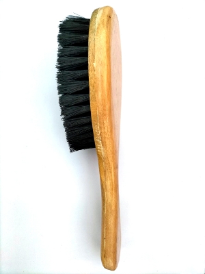 Picture of Coat Blazer Brush/ Duster for Office & Home Use, Wooden handle & Soft Black Hair Fluff (Black)