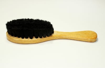 Picture of Coat Blazer Brush/ Duster for Office & Home Use, Wooden handle & Soft Black Hair Fluff (Black)