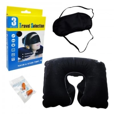 Picture of 3 in 1 Travel Neck Pillow Set - Neck Pillow (Multicolor)
