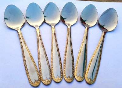 Picture of Stainless Steel Tea Spoon 6pcs (length 6 inches) (Silver Table Spoon)