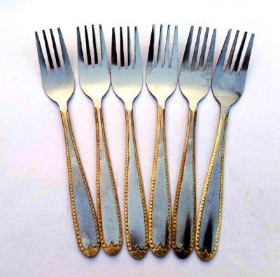 Picture of Stainless Steel Tea Spoon 6pcs (length 6 inches) (Silver Fork Spoon)