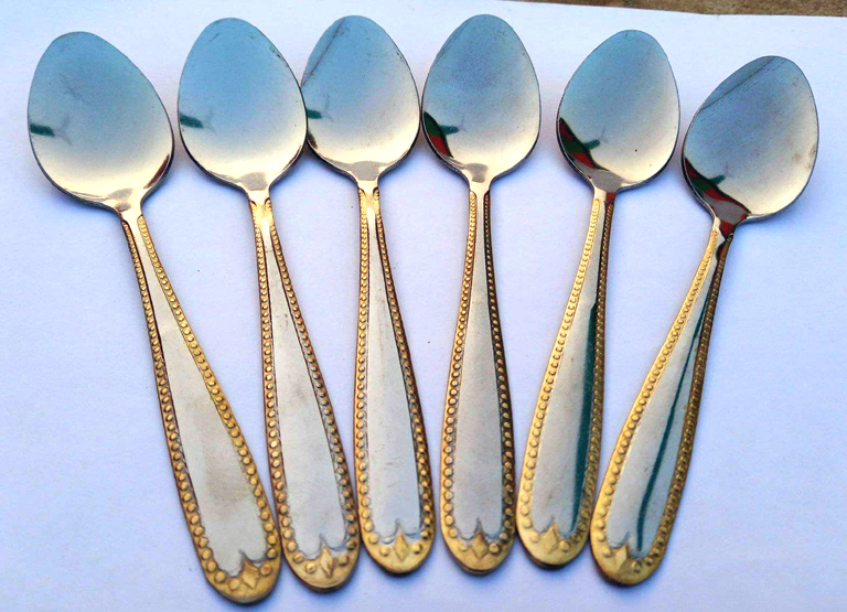 Picture of Stainless Steel Tea Spoon 6pcs (length 6 inches) (Silver Table Spoon)