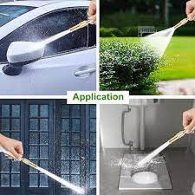 Picture of High Pressure Water Gun Household Pure Copper Direct Spray Gun Flower Watering Tool Adjustable Pressure Washer (Gold)