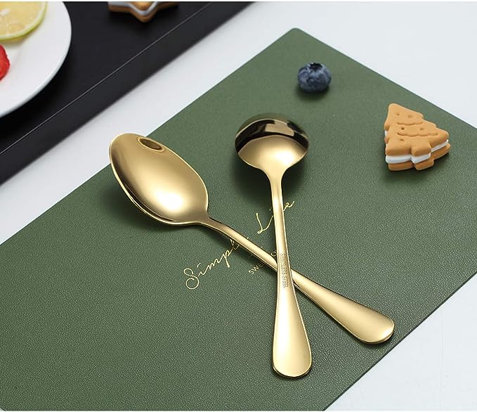 Picture of Golden colour Stainless steel Spoon 6 pieces (Tea Spoon 6 pieces)