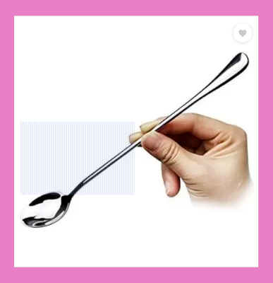 Picture of Long handle 1/3 pcs pickling spoon stainless steel silver color mirror polish spoon best for cutlery 23 cm long (1 pcs)