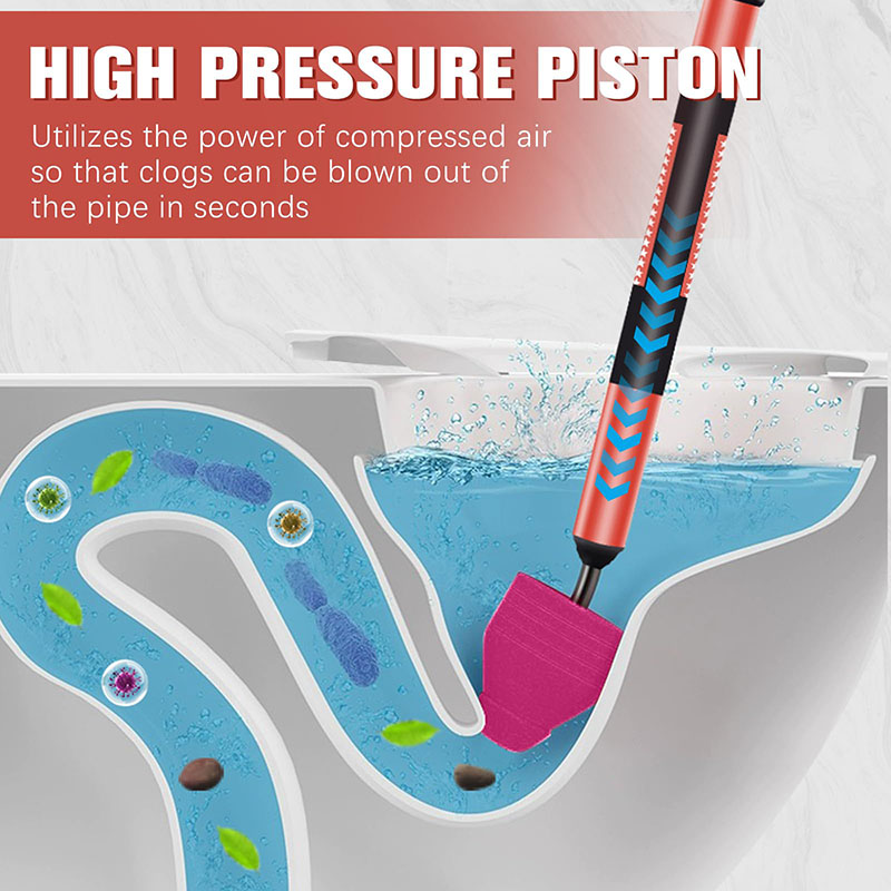 Picture of High Pressure Air Drain Clog Remover Plumbing Tool, High Pressure Toilet Unblock One Shot, Toilet Plunger Kitchen Sink Sewer Dredge Tool, High Pressure Toilet Unblock a Shot-Cyclone 
