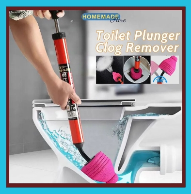 Picture of High Pressure Air Drain Clog Remover Plumbing Tool, High Pressure Toilet Unblock One Shot, Toilet Plunger Kitchen Sink Sewer Dredge Tool, High Pressure Toilet Unblock a Shot-Cyclone 