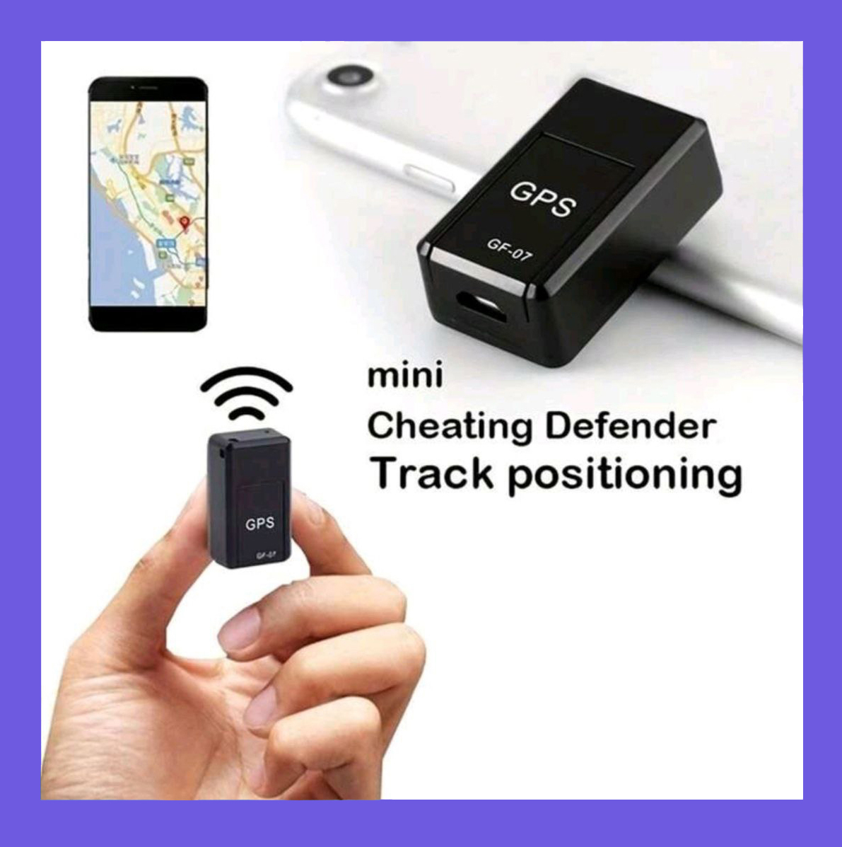 Picture of GF 07 Mini Magnetic Anti Lost Real Time Tracking Device /  Voice Tracking Device (Black)
