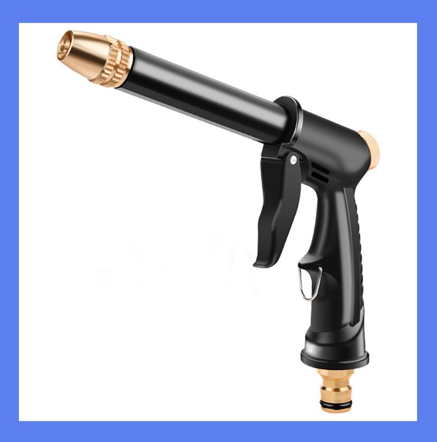 Picture of Adjustable High Pressure Washer Gun Patterns Car Wash Machine Garden Watering Hose Nozzle Sprinkler Universal Car Washing Kit (Black)