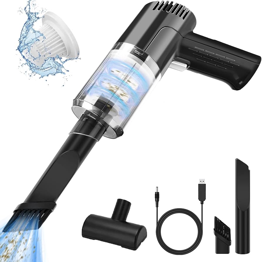 Picture of Wireless Car Vacuum Cleaner 6000Pa Cordless Handheld Auto Vacuum High-power Vacuum Cleaner For Home Office Car 