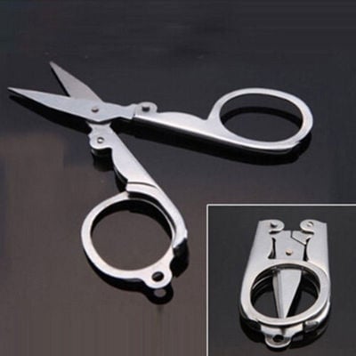 Picture of Travel Folding Scissor Stainless Steel Multi Purpose Pocket Foldable Pair of Sissor (Silver)