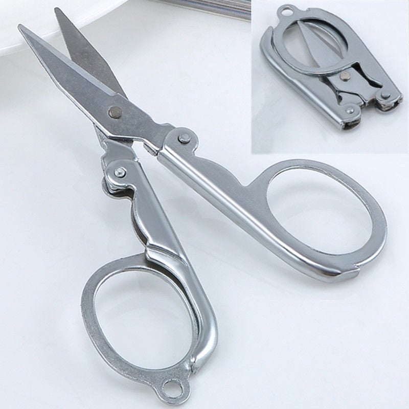 Picture of Travel Folding Scissor Stainless Steel Multi Purpose Pocket Foldable Pair of Sissor (Silver)