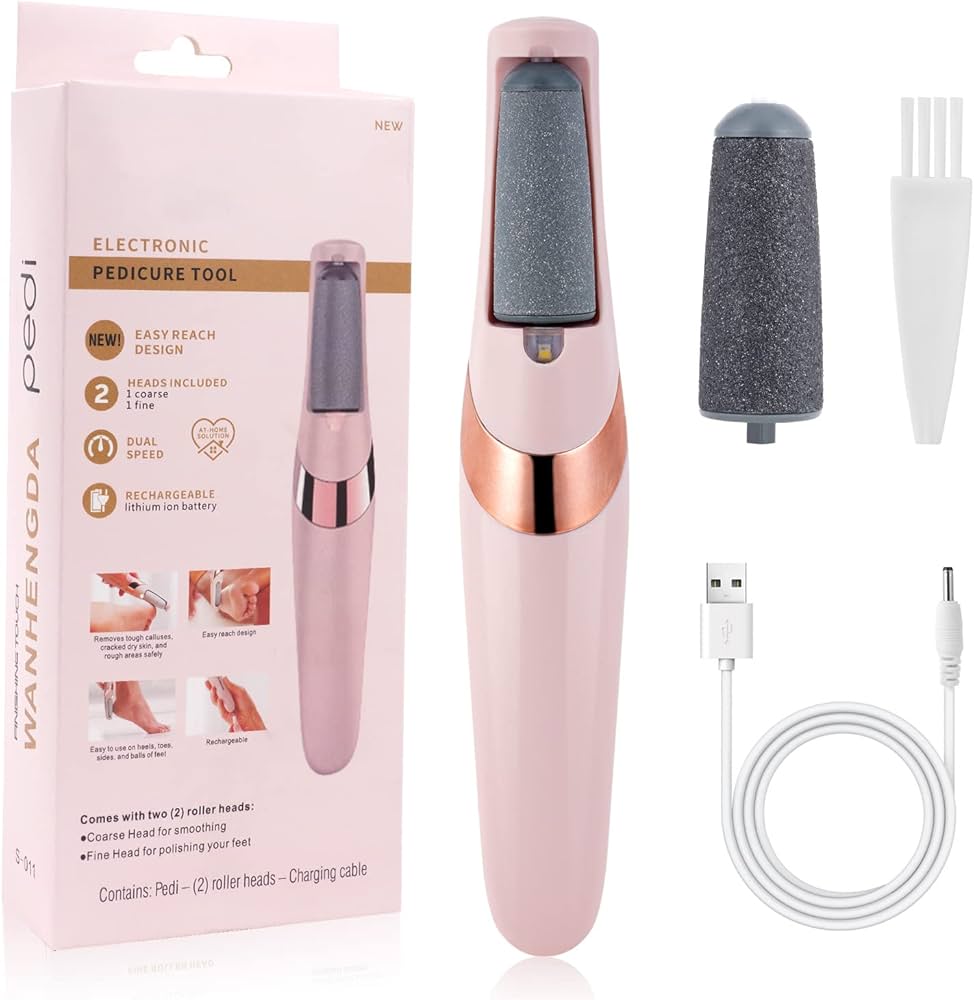 Picture of Electric Foot Callus Removers Rechargeable, Portable Electronic Foot File Pedicure Tools (Multicolor)