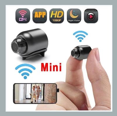 Picture of X5 HD Mini Camera WiFi Baby Monitor Indoor Safety Security Surveillance Camcorder IP Cam Audio Video Recorder (Black)