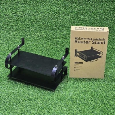 Picture of Metal Router Stand Router Storage Box - Black (Black)