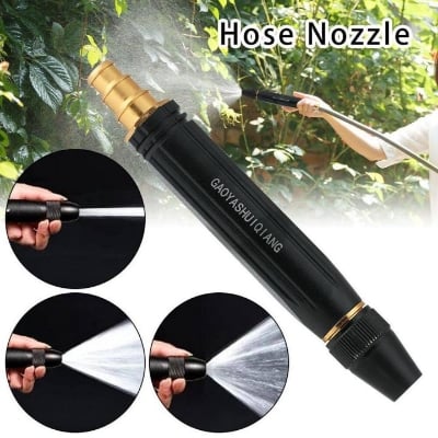 Picture of Metal High Pressure Power Washer Car Wash Spray Gun Garden Water Gun Hose Watering Nozzle Irrigation Sprinkler Garden-Tool (Black)