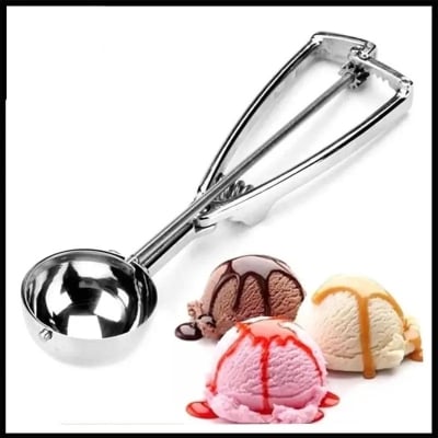 Picture of MetaI SS ICE CREAM SCOOP -Silver