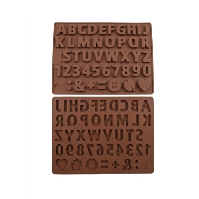 Picture of Silicon chocolate mold  ABC 123  Mold -Multicolor