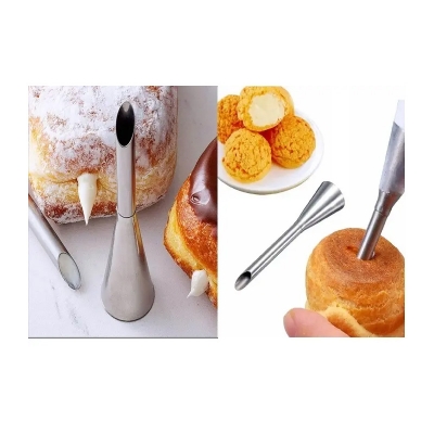 Picture of Puff cream injection squeeze decoration nozzle straw mouth -Silver