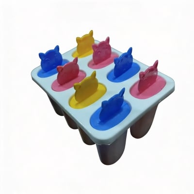 Picture of 8 Hole Ice Cream Maker/Ice cream Maker Box/Ice cream Box/Ice Box 8 Pieces Set -Item -White