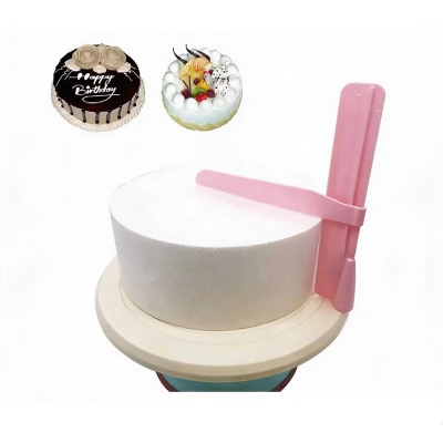Picture of Adjustable Cake Scraper Smoother Cutter Decorating Fondant Sugar Craft Icing Mold -Multicolor