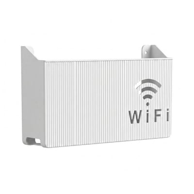Picture of Wall Mounted WiFi Router Shelf Box – ABS Plastic Wireless Router Holder & Organizer – Hidden Cable Storage Bracket – Space Saver for Home & Office – Easy Install – Wall Mounted Decorative Internet Box