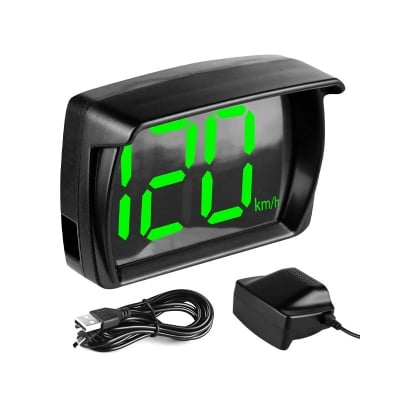 Picture of Digital Display  Speedometer for Car : Head Up Display Digital  Speedometer Car(Plug And Play) -Black