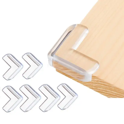 Picture of 4 Pcs 1 Set Baby Safety Corner Silicon Bumper Furniture Guard / Furniture Conner Safety For Baby Child, Kids. Corner Protector( Soft & Comfortable) Import Form China 