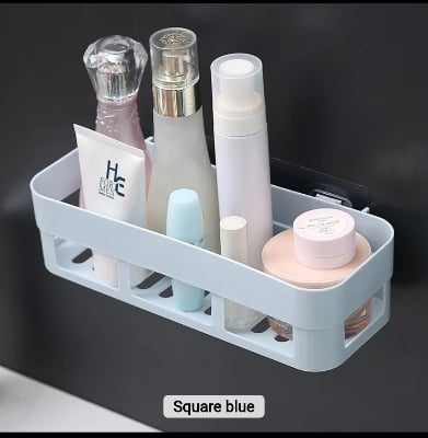 Picture of 1 pcs - bathroom corner shelf (Square blue)