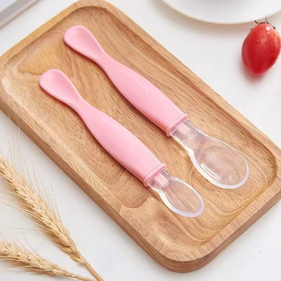Picture of 1pair- BABY SILICONE SPOON CN Spoon Sets 