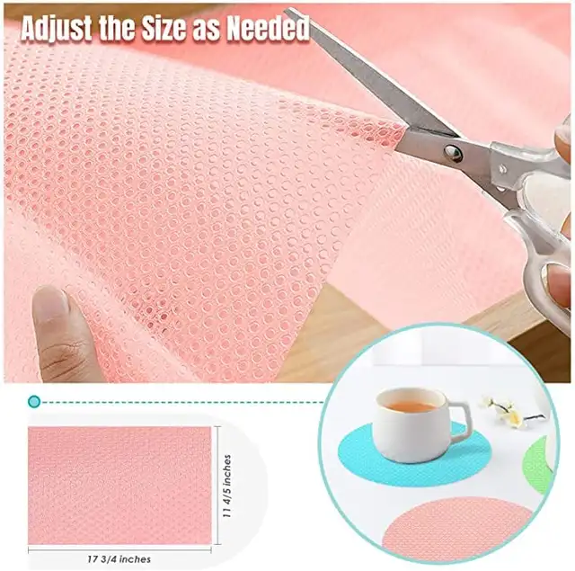 Picture of Washable Refrigerator Mats, Waterproof Fridge Mats, Drawer Mats 1/2/3/4 pcs multicolor (4 pcs)