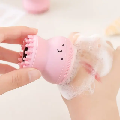 Picture of Silicone Facial Cleaning Brush For Limpiador Facial Octopus Shape Deep Pore Exfoliating Cleansing Face 