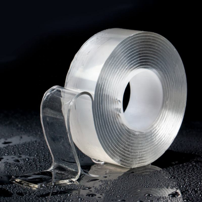 Picture of 3M/5M Nano Adhesive Tape, GXR Multipurpose Double Sided Transparent No-Trace Removable Glue Tape, 3M/5M Washable Strong Gel Tape Anti-Slip Sticky Tape for Wall, Kitchen, Carpet, Photos Fixed (3 Meter 2CM Tape)