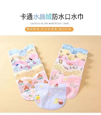 Picture of 3/1 Pcs Waterproof Baby Apron Bib Multicolor - China (Multicolor)