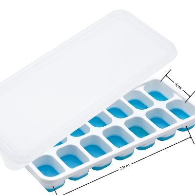 Picture of Sunerly Ice Cube Tray, Easy-Release Silicone and Flexible 14-Ice Trays with Spill-Resistant Removable (Multicolor)