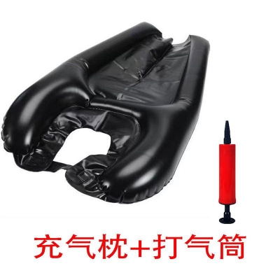 Picture of Portable Shampoo Sink Hairdressing Head Tray for Washing Hairdresser Basin Bowl Inflatable Wash Basin (Black)