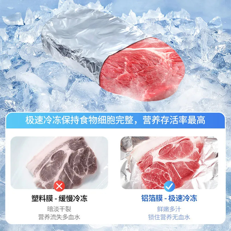 Picture of 10 Aluminum Foil Storage Bags Freezer Sealed Organizers Food Packaging Reusable Pantry Odor-Proof Bag Kitchen Essential (Small 10 pcs)