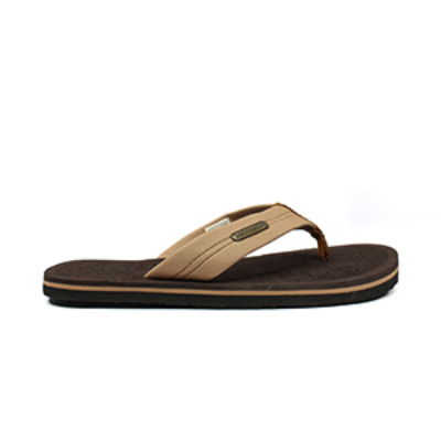 Picture of BROWN LEATHER SLIPPERS FOR MEN 8614415