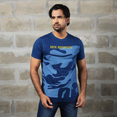 Picture of NAVY BLUE T-SHITS LEISURE FOR MEN 8AE0912